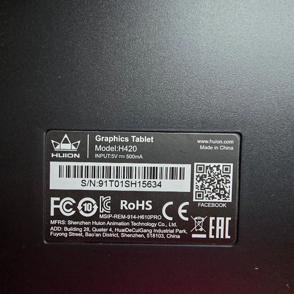 HUION Graphic Drawing Tablet Never Used